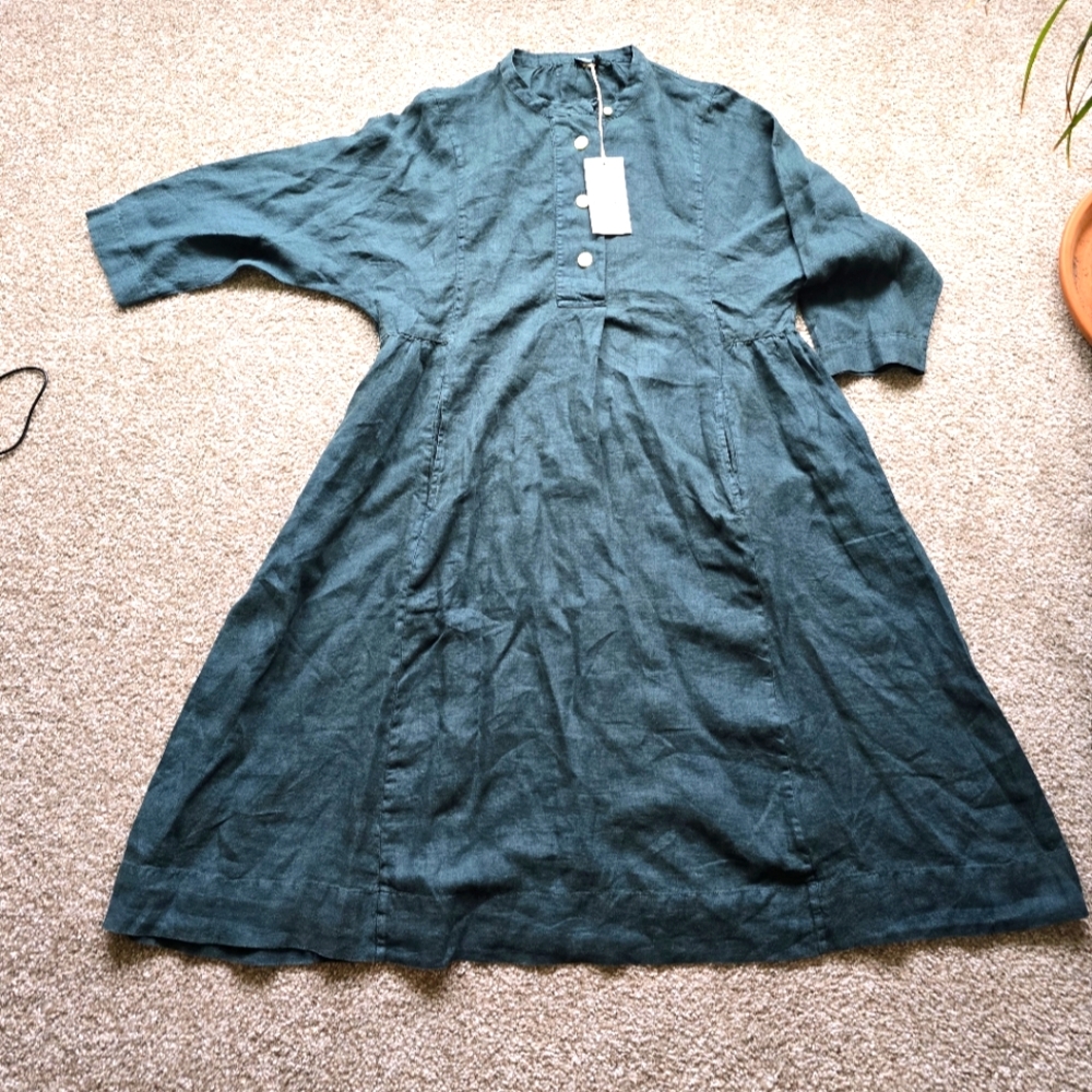 Toast Linen Shirt Dress NWT